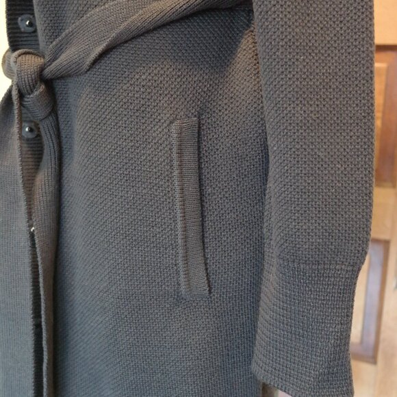 Elie Tahari Oriana Sweater Dress Womens Size Large Merino Wool Rabbit Fur - Picture 7 of 12